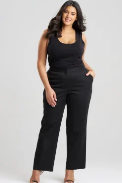 Cotton Chino Front Zip Pants