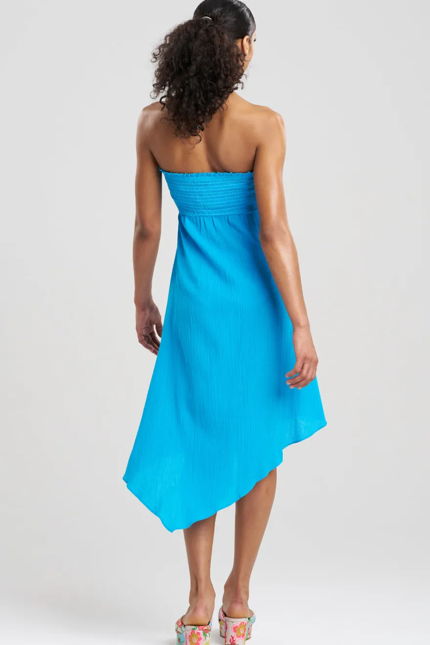 Cotton Gauze Bandeau Dress