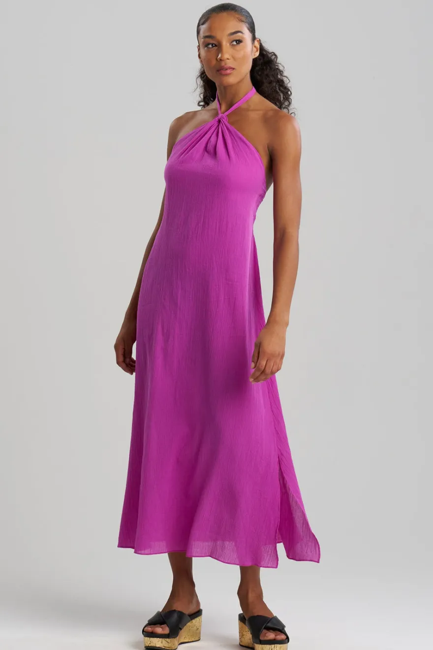 Cotton Gauze Halter Dress