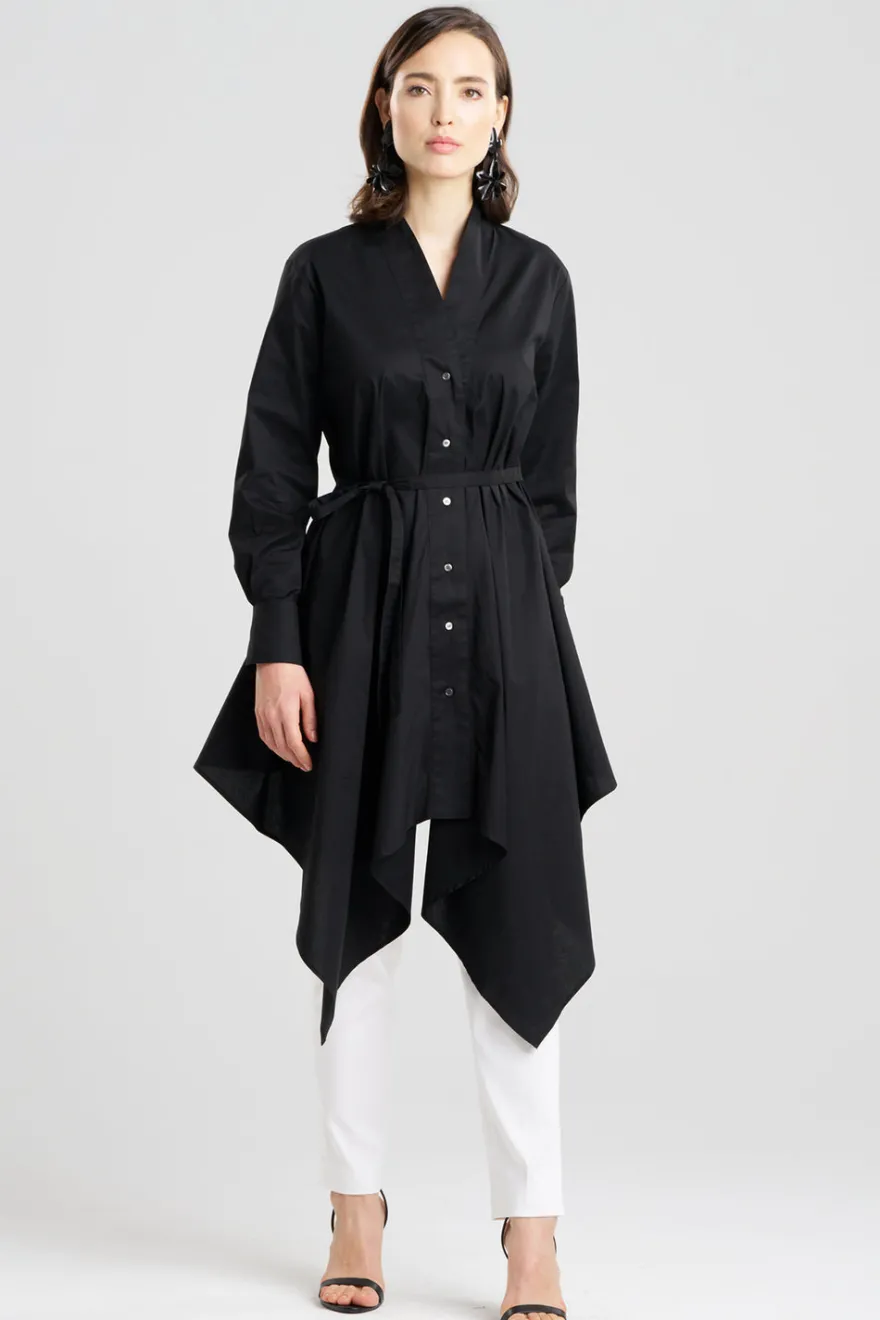 Cotton Poplin Handkerchief Tunic