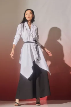 Cotton Poplin Handkerchief Tunic