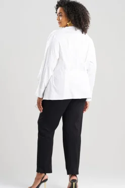Cotton Poplin Handkerchief Hem Shirt