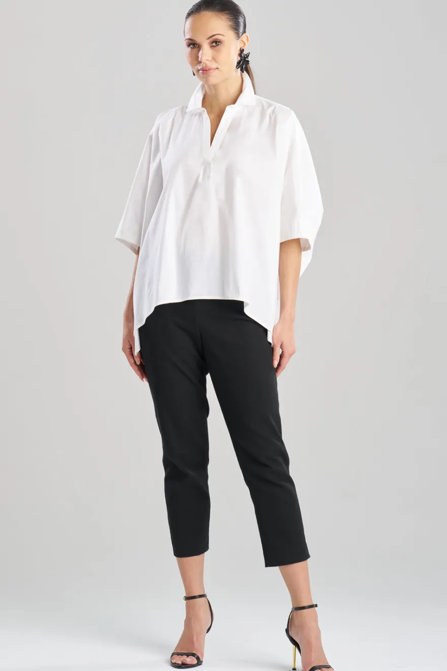 Cotton Poplin Oversized Caftan Shirt
