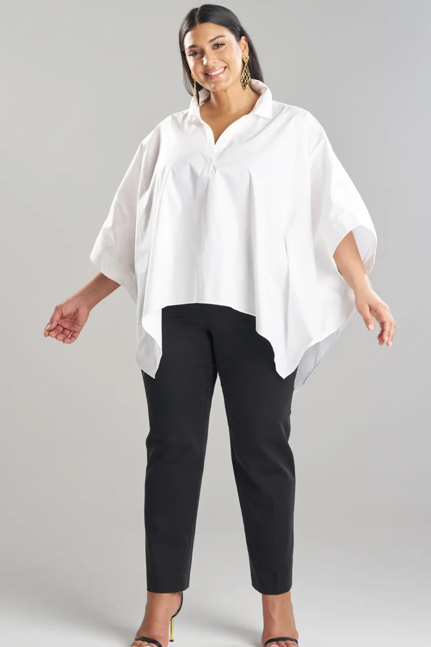 Cotton Poplin Oversized Caftan Shirt