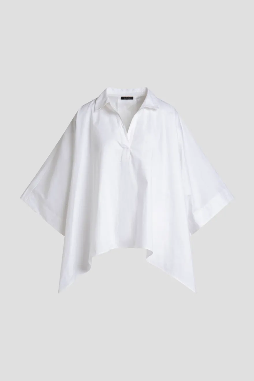 Cotton Poplin Oversized Caftan Shirt