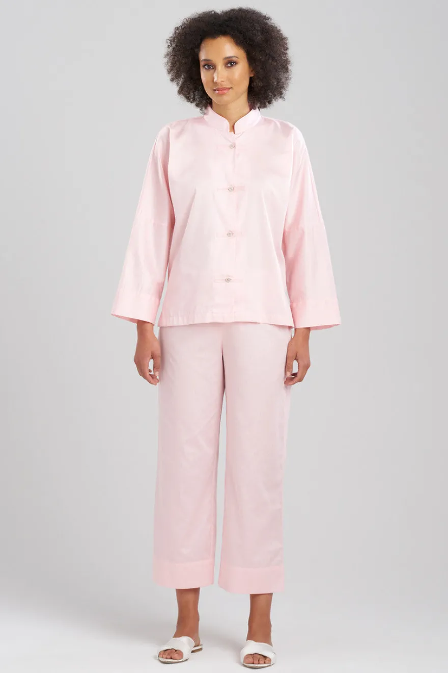 Cotton Sateen Essentials Mandarin PJ