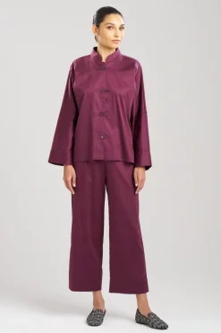 Cotton Sateen Essentials Mandarin PJ
