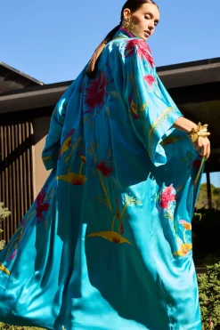 Couture Bali Embroidered Silk Robe