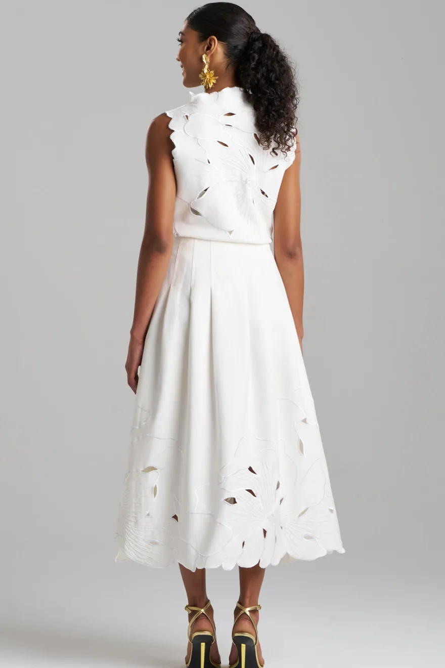 Couture Canvas Embellished Skirt
