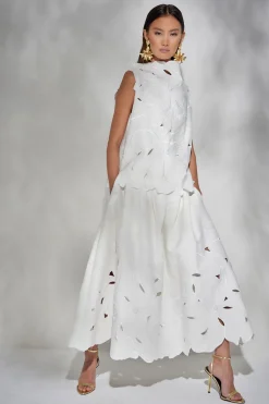 Couture Canvas Embellished Skirt