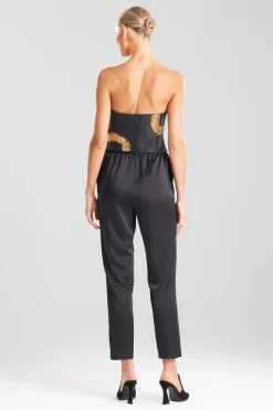 Couture Dragon Embroidered Silk Bustier