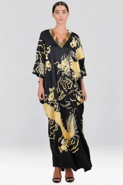 Couture Embroidered Dragon Caftan