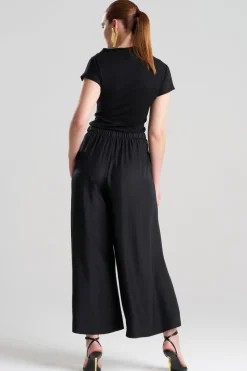 Couture Habotai Palazzo Silk Pants