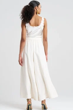 Couture Habotai Palazzo Silk Pants