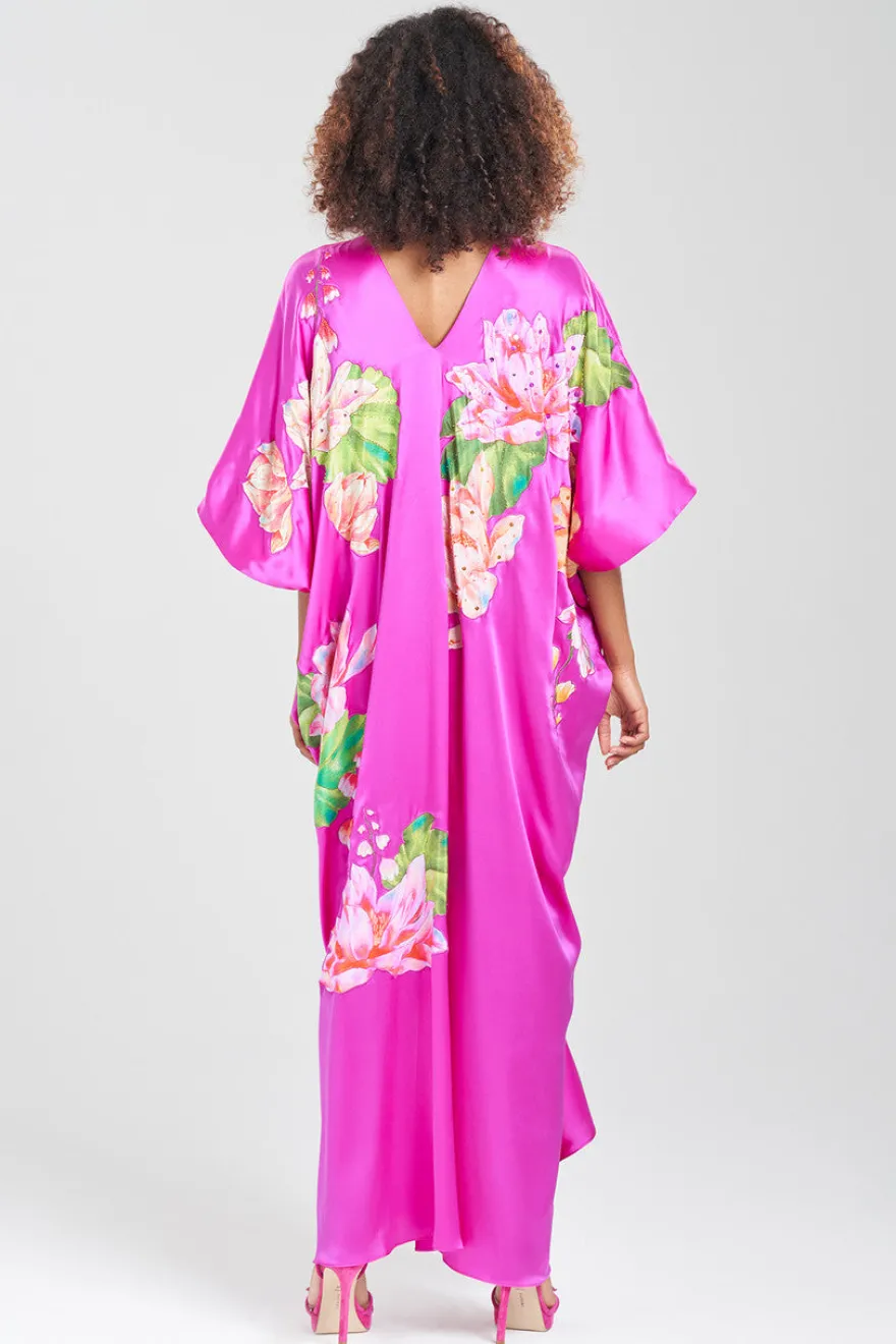 Couture Hanabi Beaded Silk Caftan