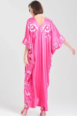 Couture Hanabi Embroidered Silk Caftan