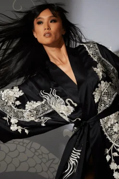 Couture Hanaka Dragon Embellished Robe