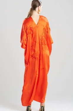 Couture Mokuren Embroidered Silk Caftan