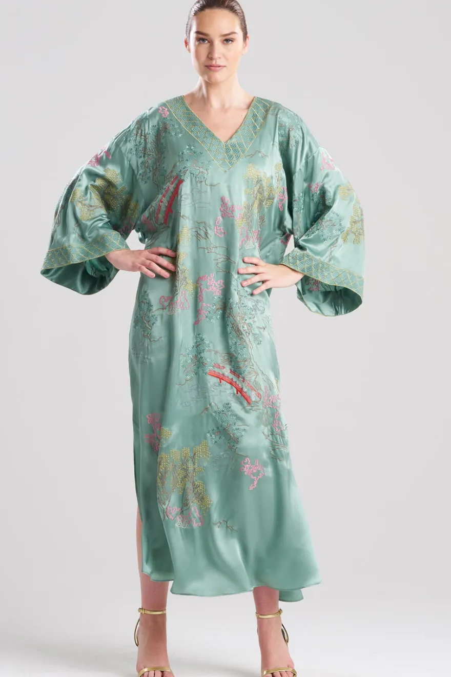 Couture Nara Embellished Silk Caftan