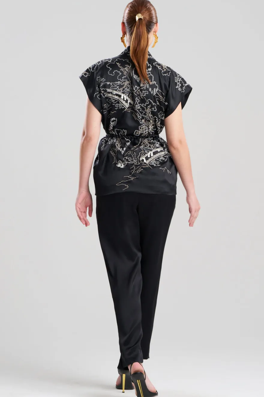Couture Nara Embroidered Silk Vest