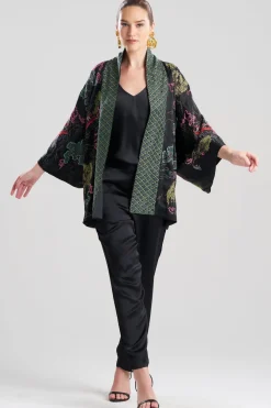 Couture Nara Multi Embroidered Silk Kimono