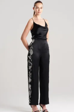 Couture Nouveau Embroidered Silk Pants