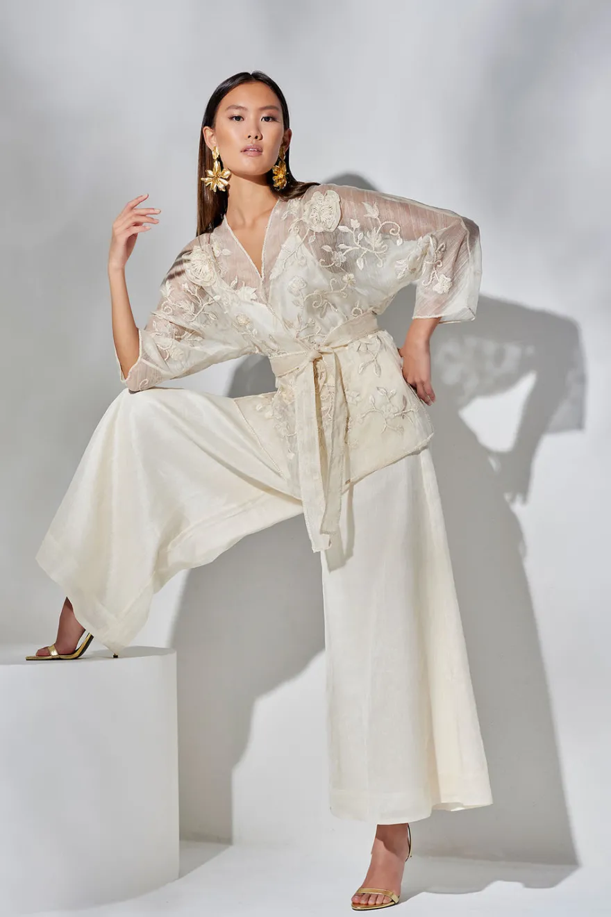 Couture Piña Belted Jacket