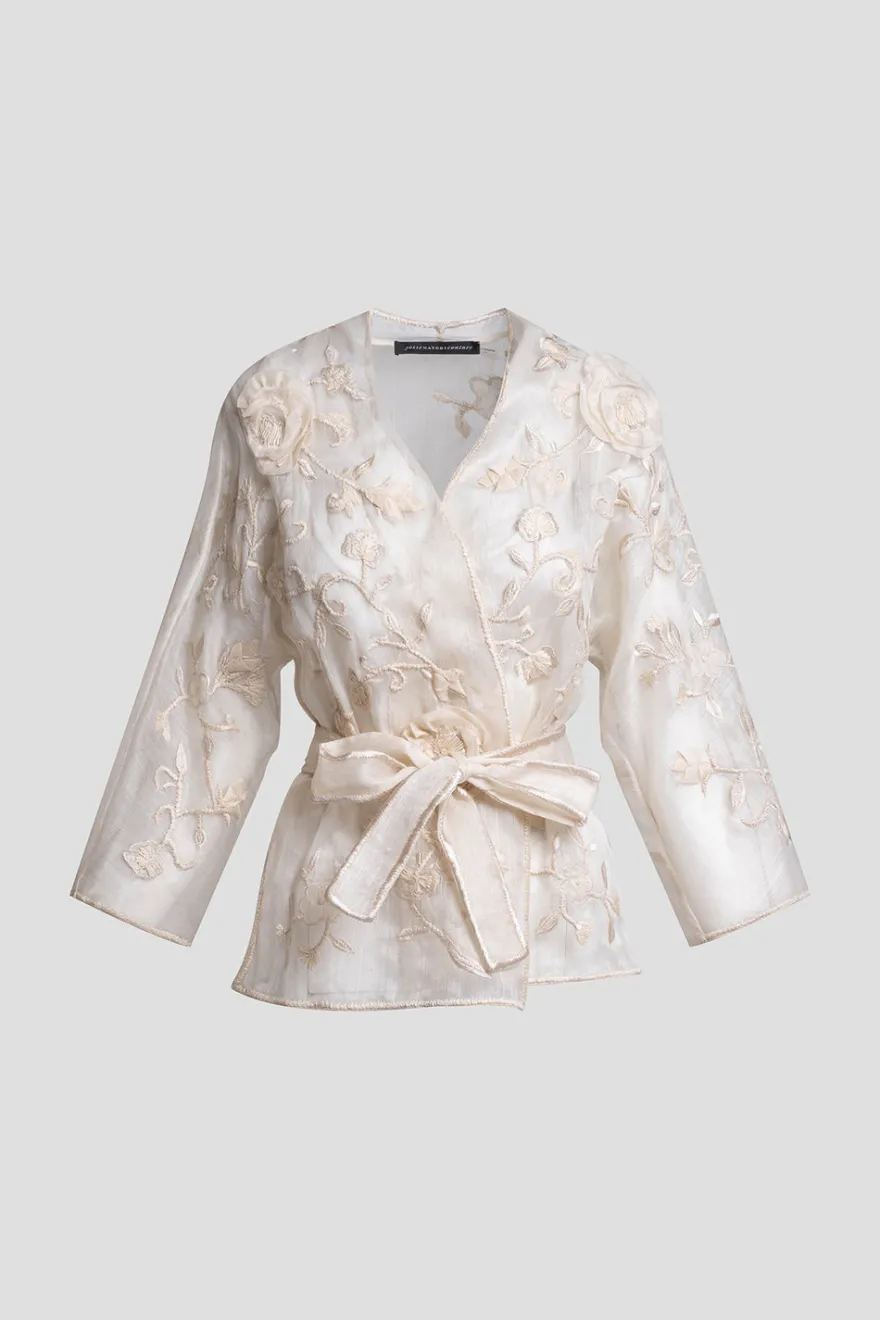 Couture Piña Belted Jacket
