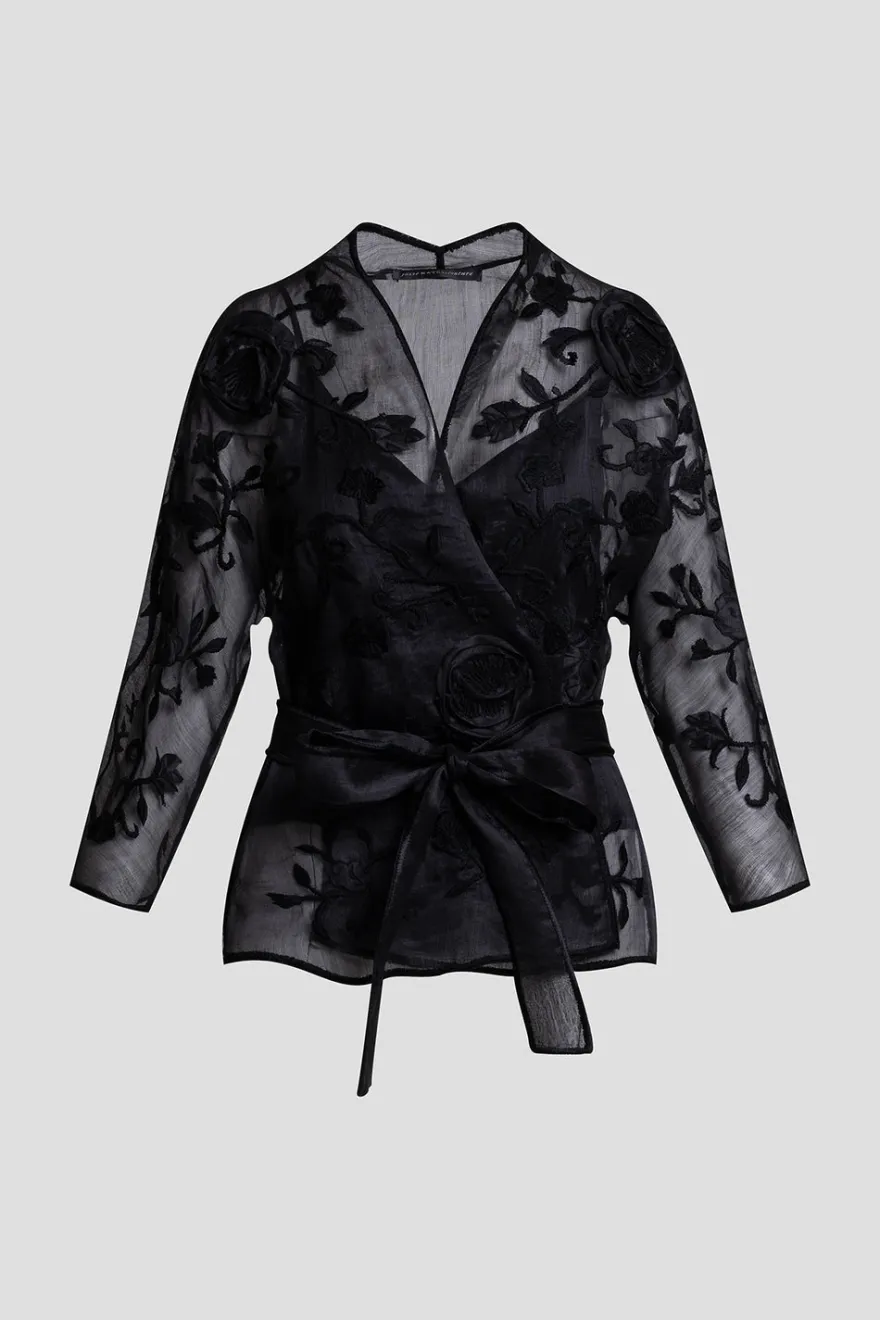 Couture Piña Belted Jacket