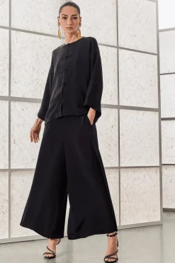 Couture Silk Crepe Mandarin Jacket
