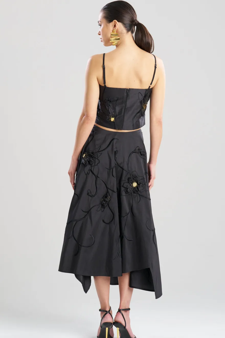 Couture Silk Dupioni Embellished Bustier