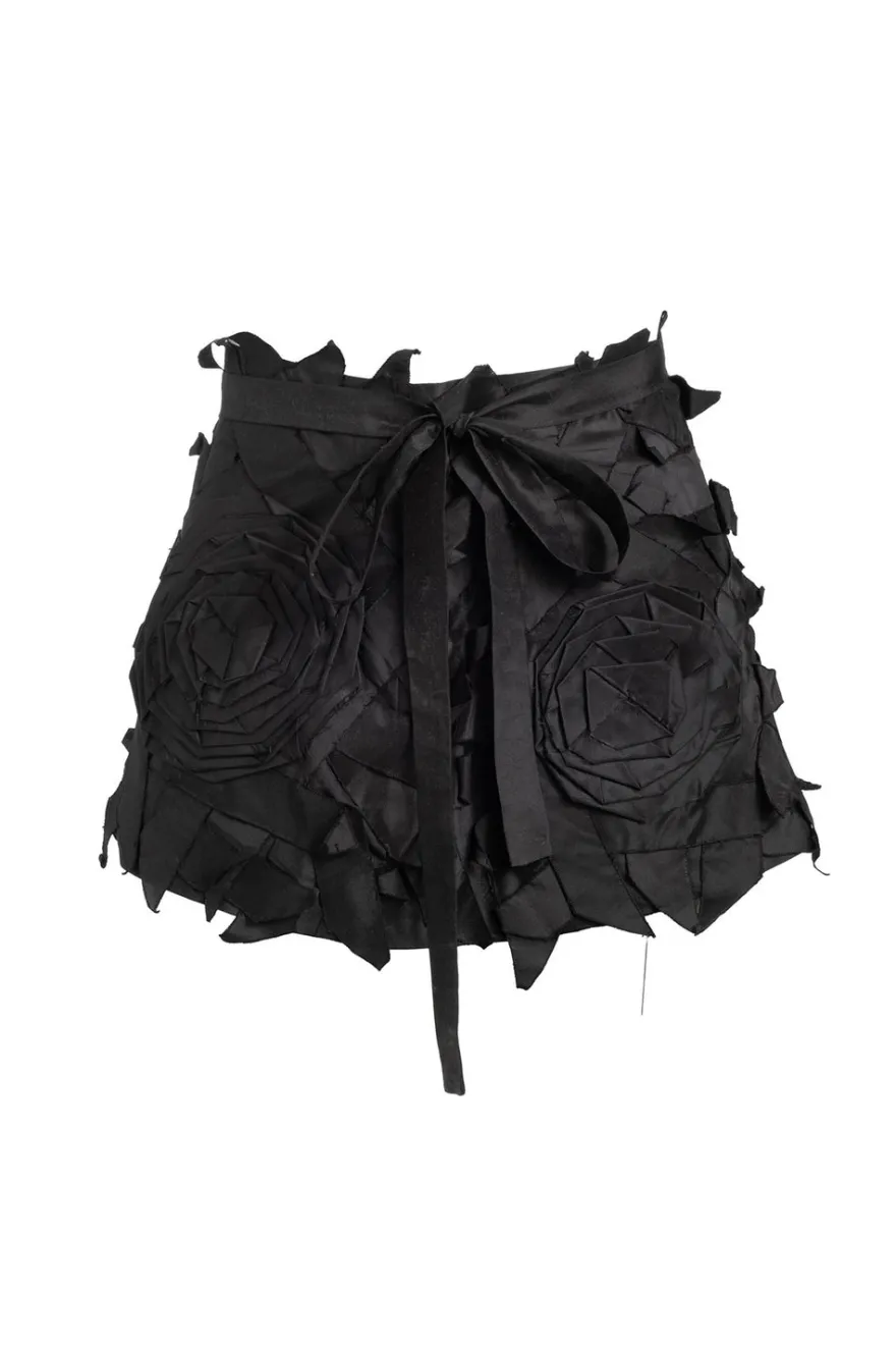 Couture Silk Dupioni Embellished Obi Belt