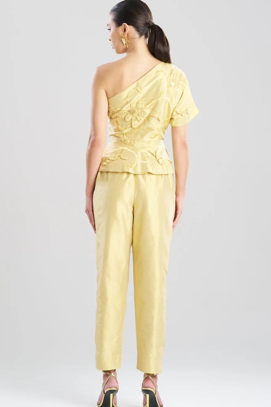 Couture Silk Dupioni Embellished Top
