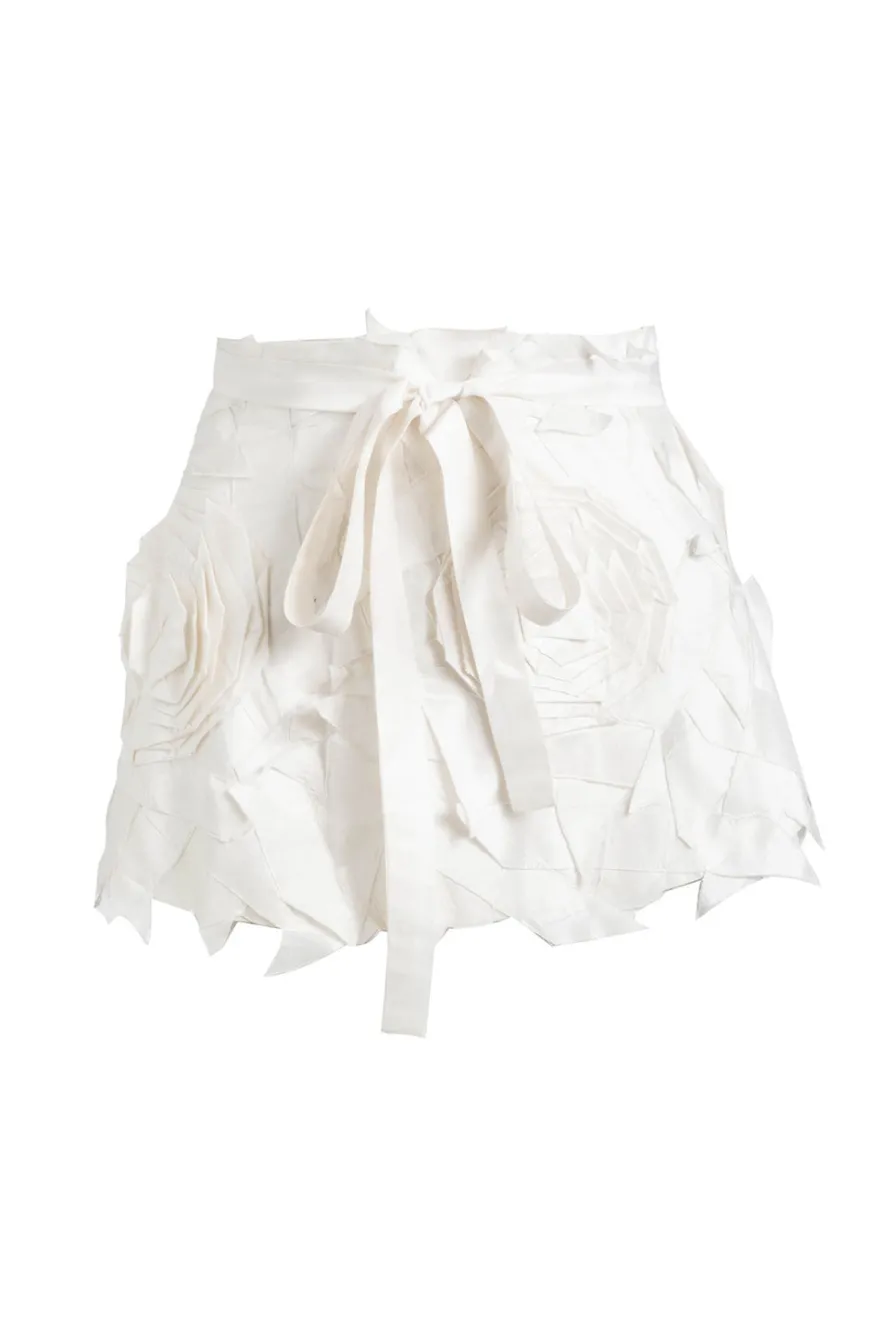 Couture Silk Dupioni Embellished Obi Belt