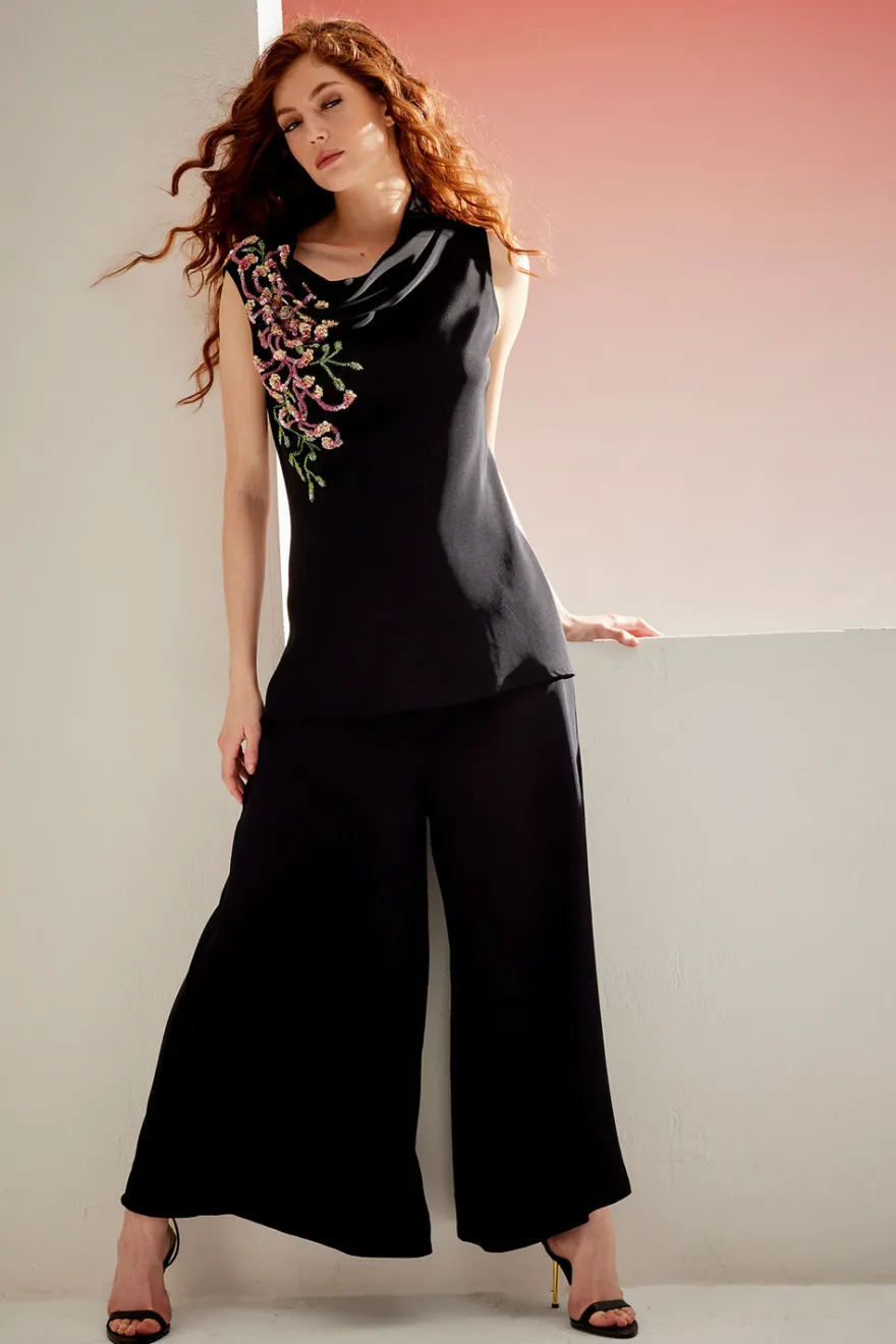 Couture Silk Dupioni Palazzo Pants