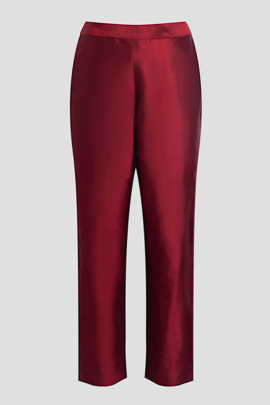 Couture Silk Dupioni Slim Pants