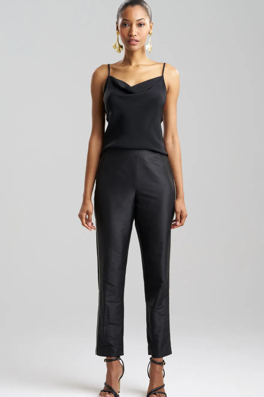 Couture Silk Dupioni Slim Pants