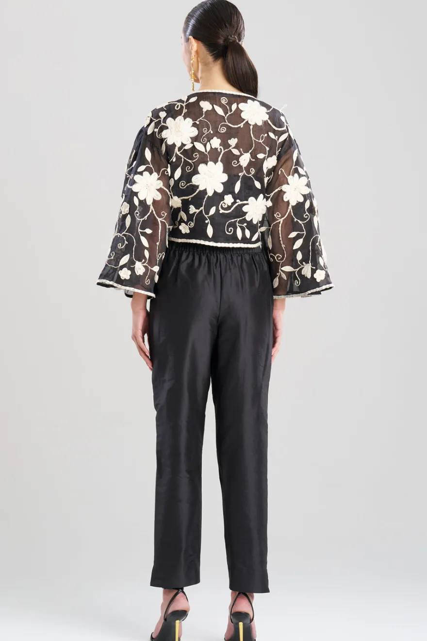 Couture Silk Dupioni Tapered Pants