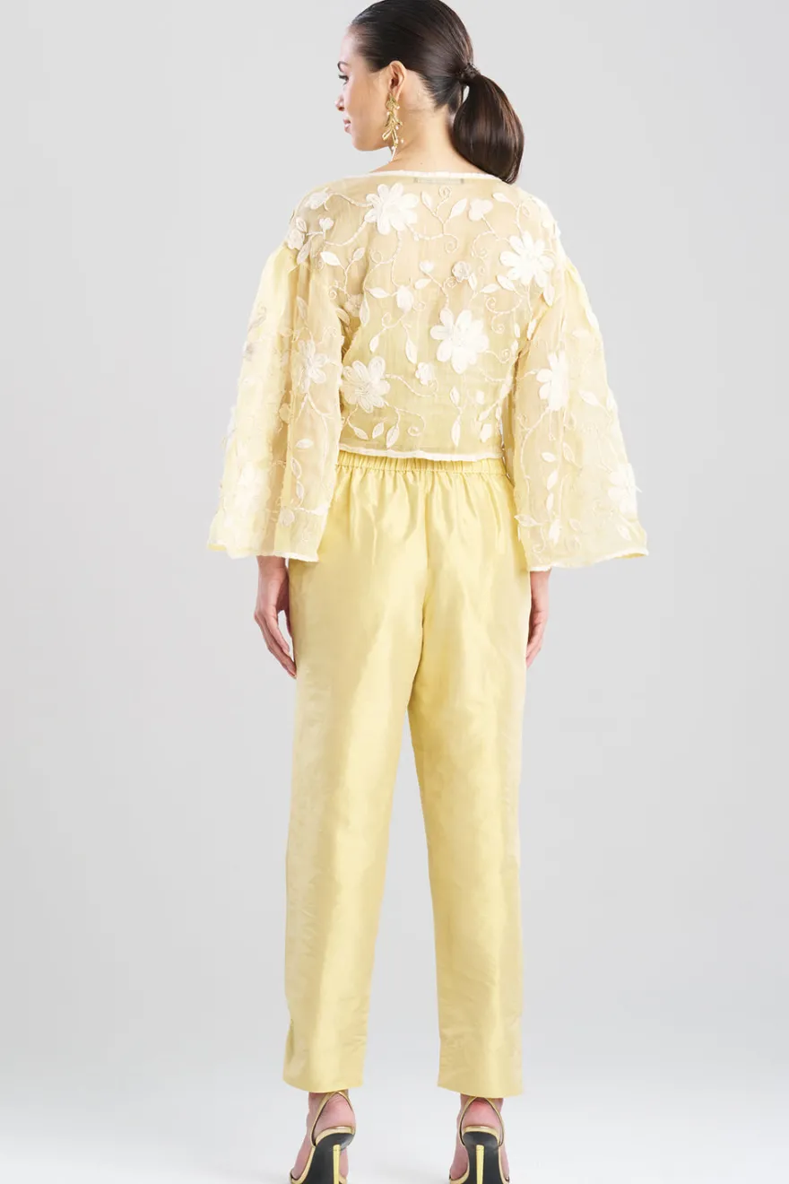 Couture Silk Dupioni Tapered Pants