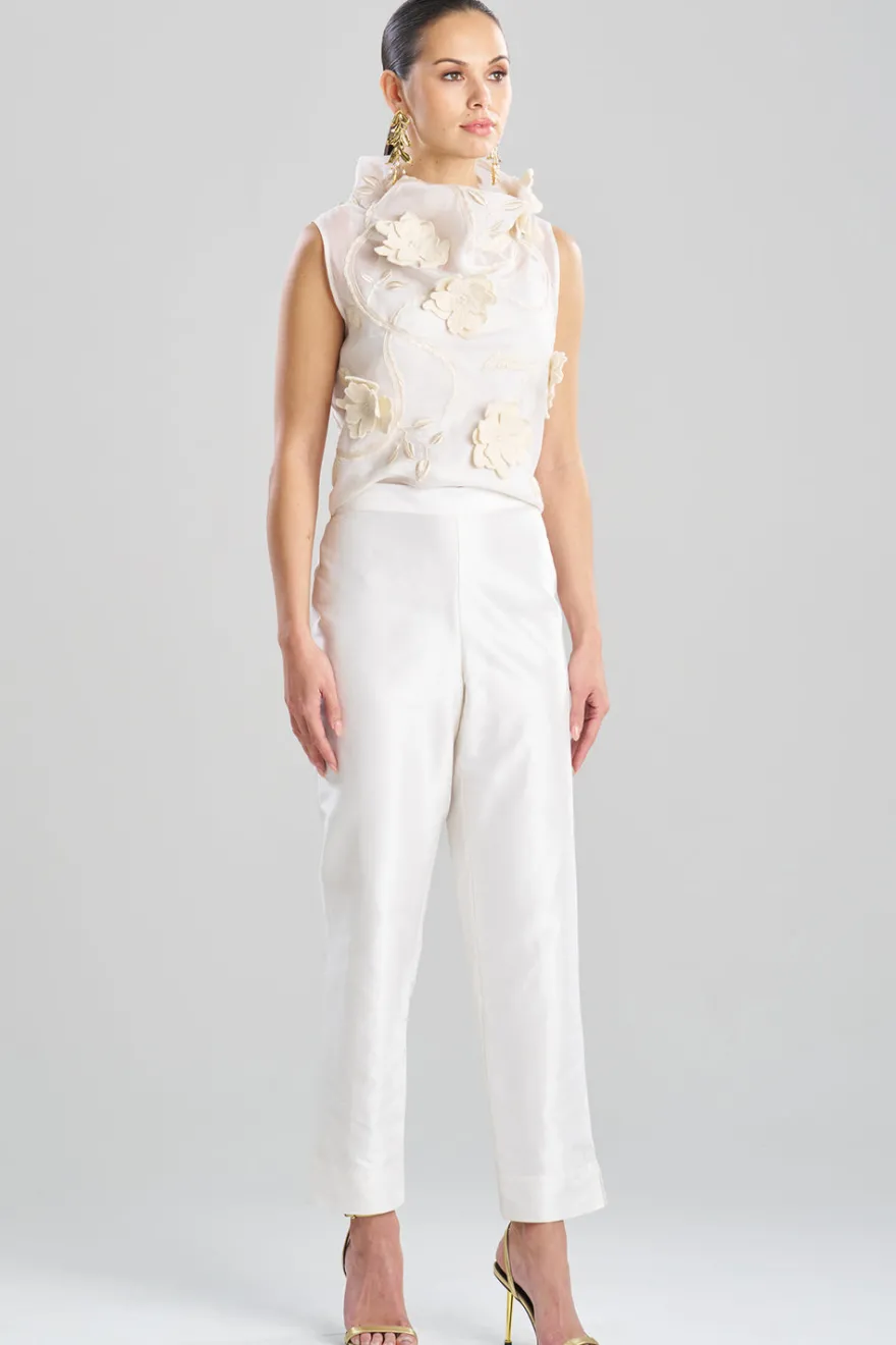 Couture Silk Dupioni Tapered Pants