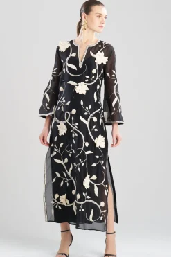 Couture Silk Organza Embellished Caftan