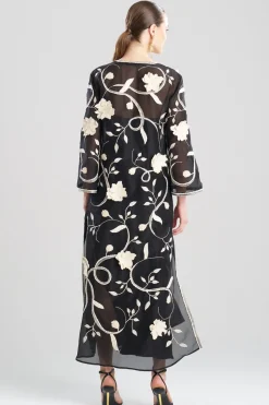 Couture Silk Organza Embellished Caftan