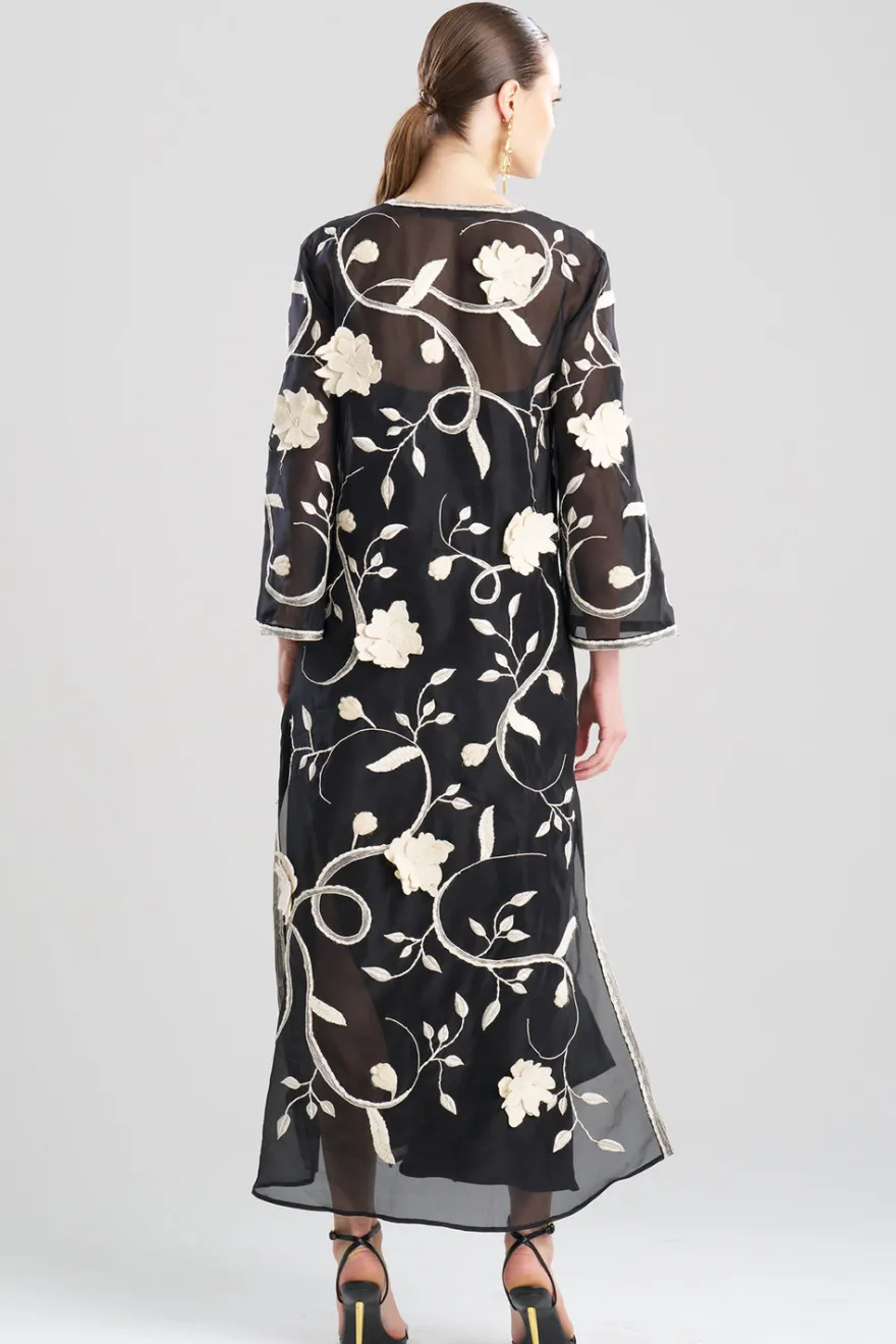 Couture Silk Organza Embellished Caftan