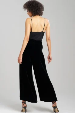 Couture Velvet Silk Palazzo Pants