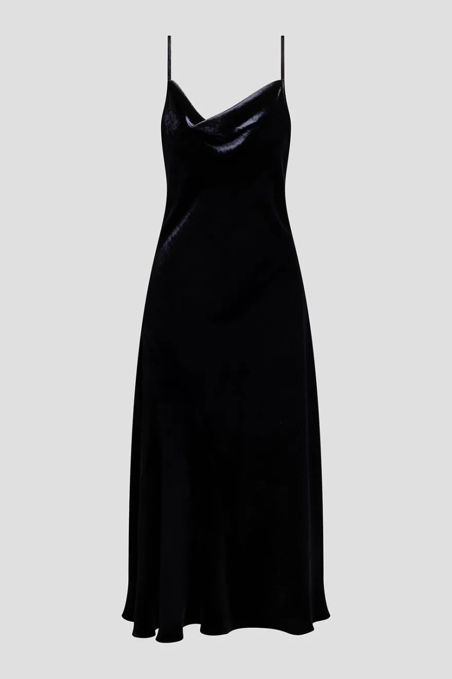 Couture Velvet Silk Slip Dress
