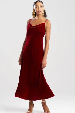 Couture Velvet Silk Slip Dress