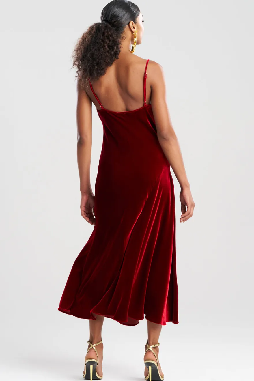 Couture Velvet Silk Slip Dress