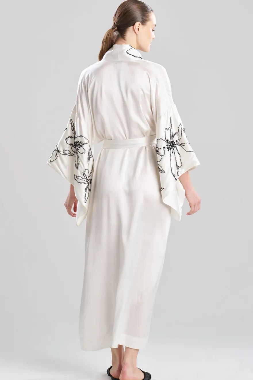 Couture Yumi Embroidered Silk Robe