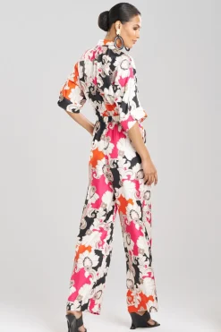 Cressida Printed Silk Twill Jumpsuit