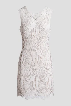 Crochet Lace Cotton Sheath Dress